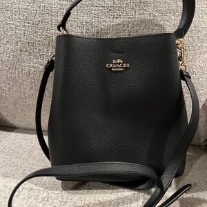 COACH Mollie Black Leather Shoulder Bag - new without tags